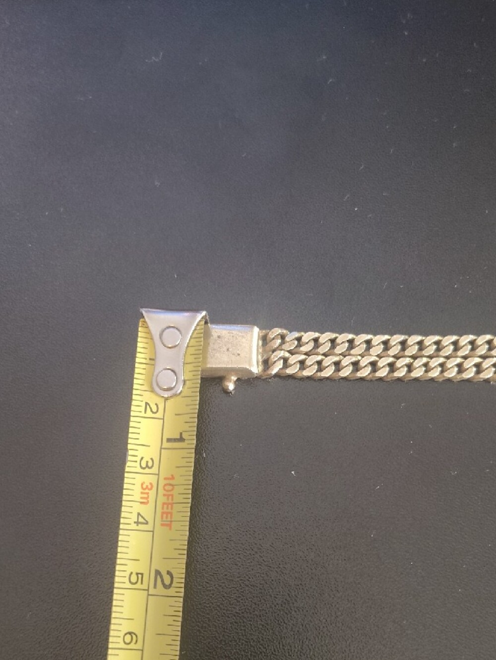 Vintage Heavy Solid 14k Gold Saint Barbara Cuban Link Bracelet - 25g (8.5") - Picture 16 of 16